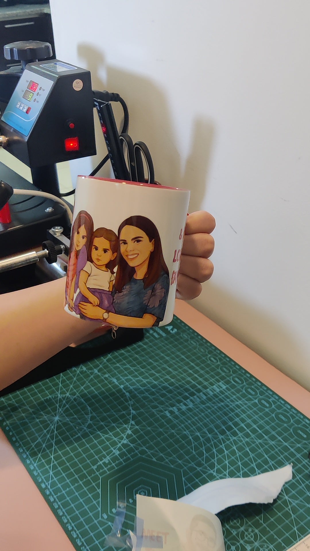 Two-Tone Colored Memory Mug