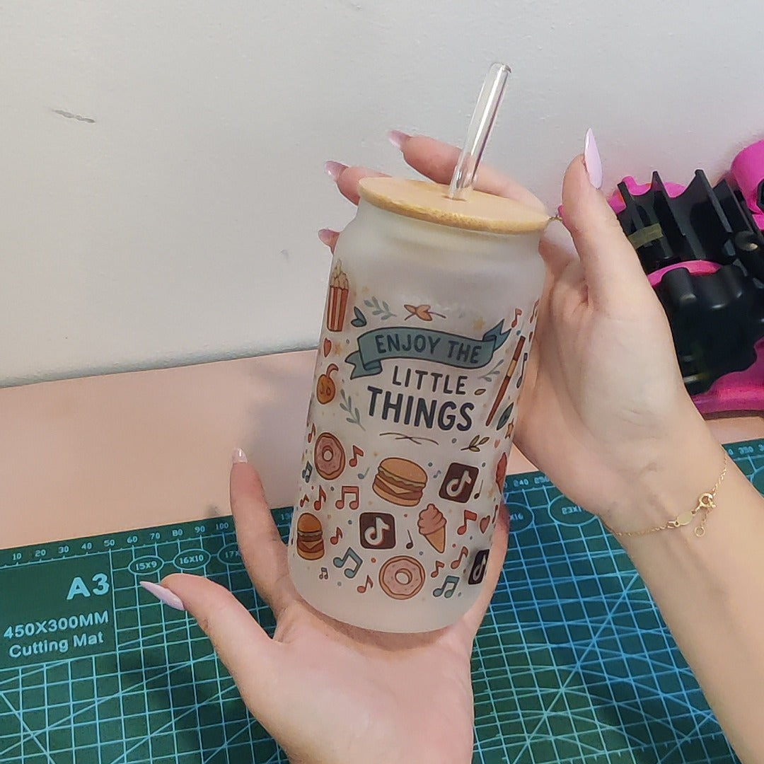 Frosted Moments Glass