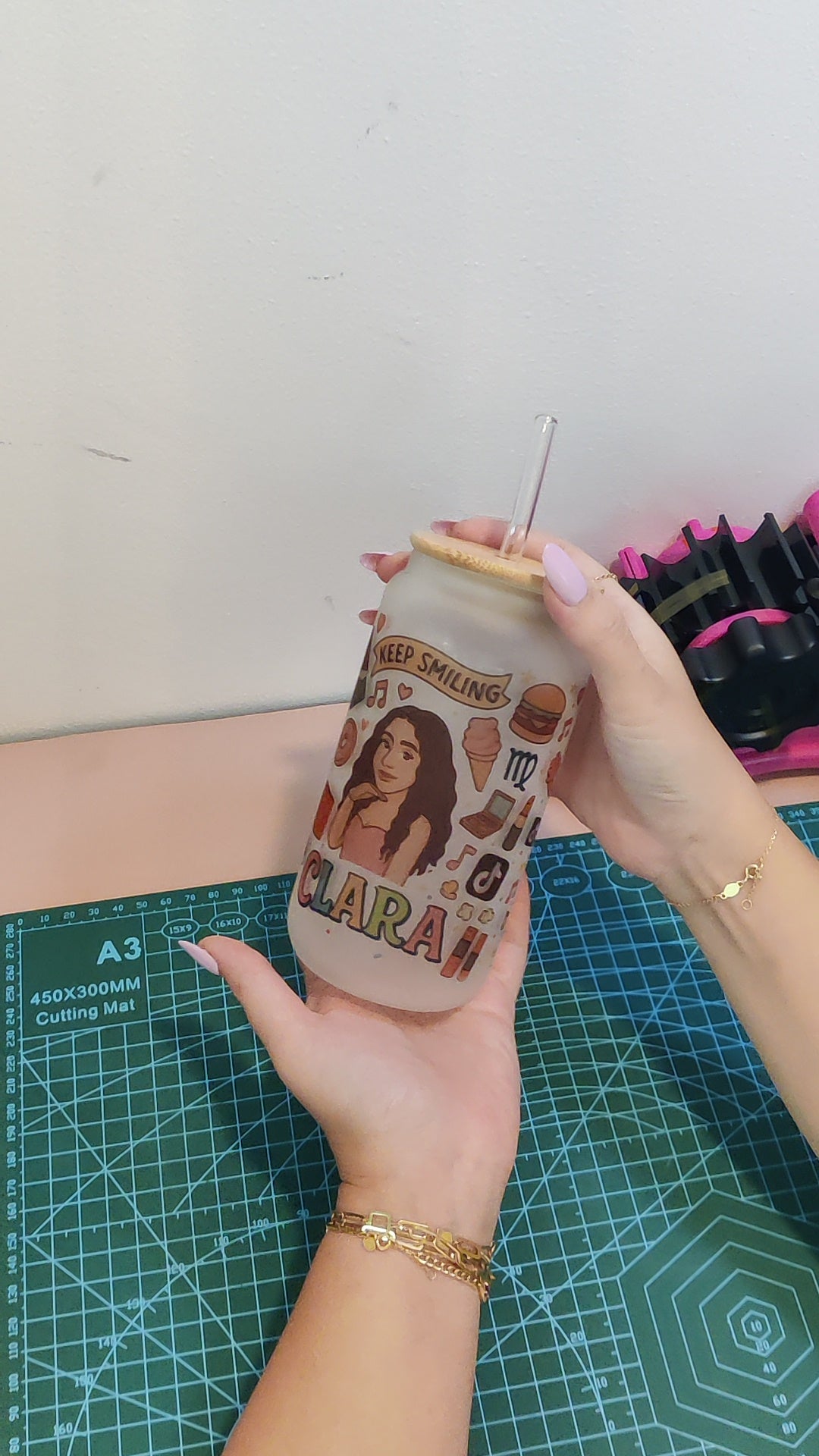 Frosted Moments Glass