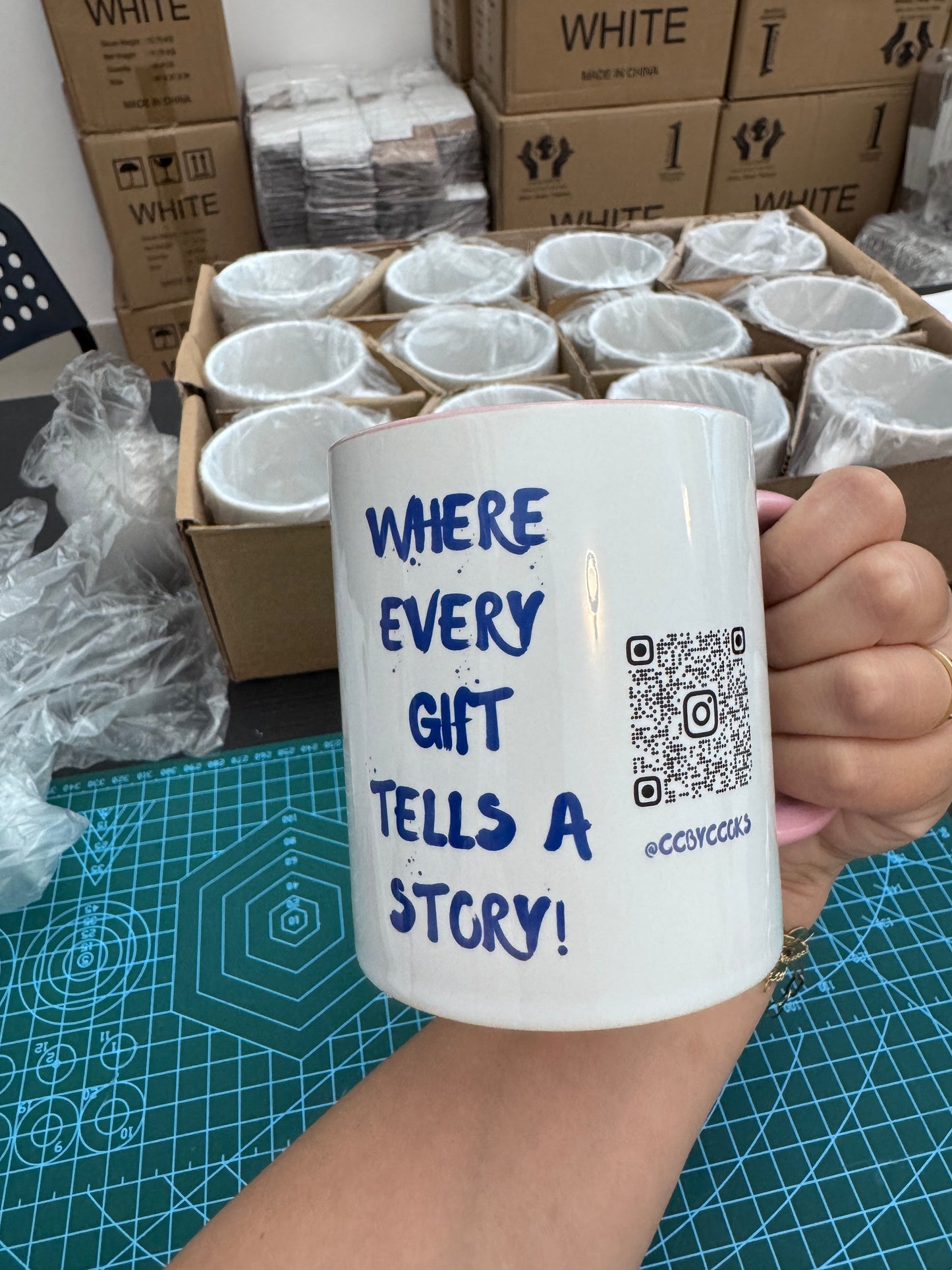 Two-Tone Colored Memory Mug