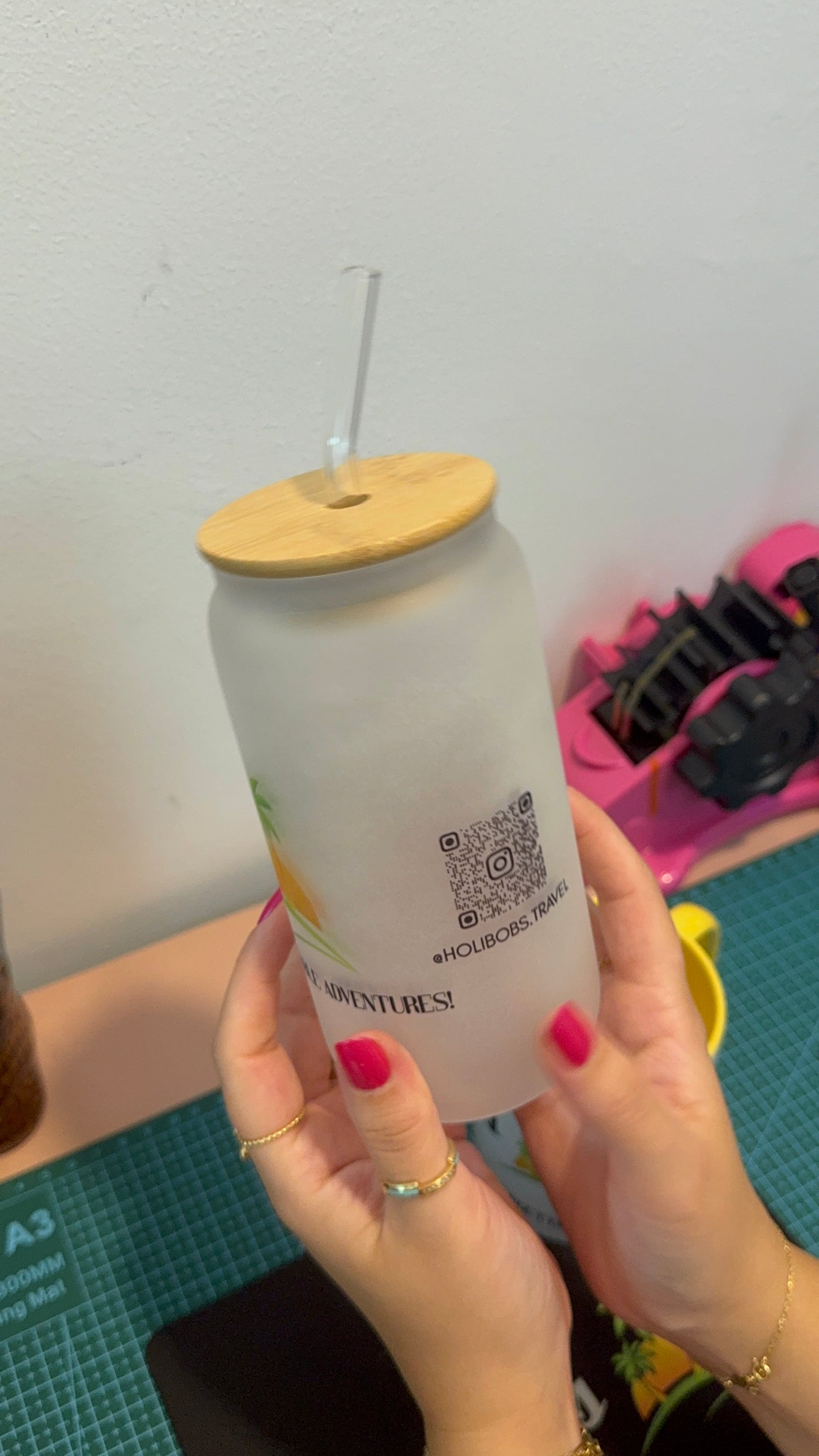 Frosted Moments Glass