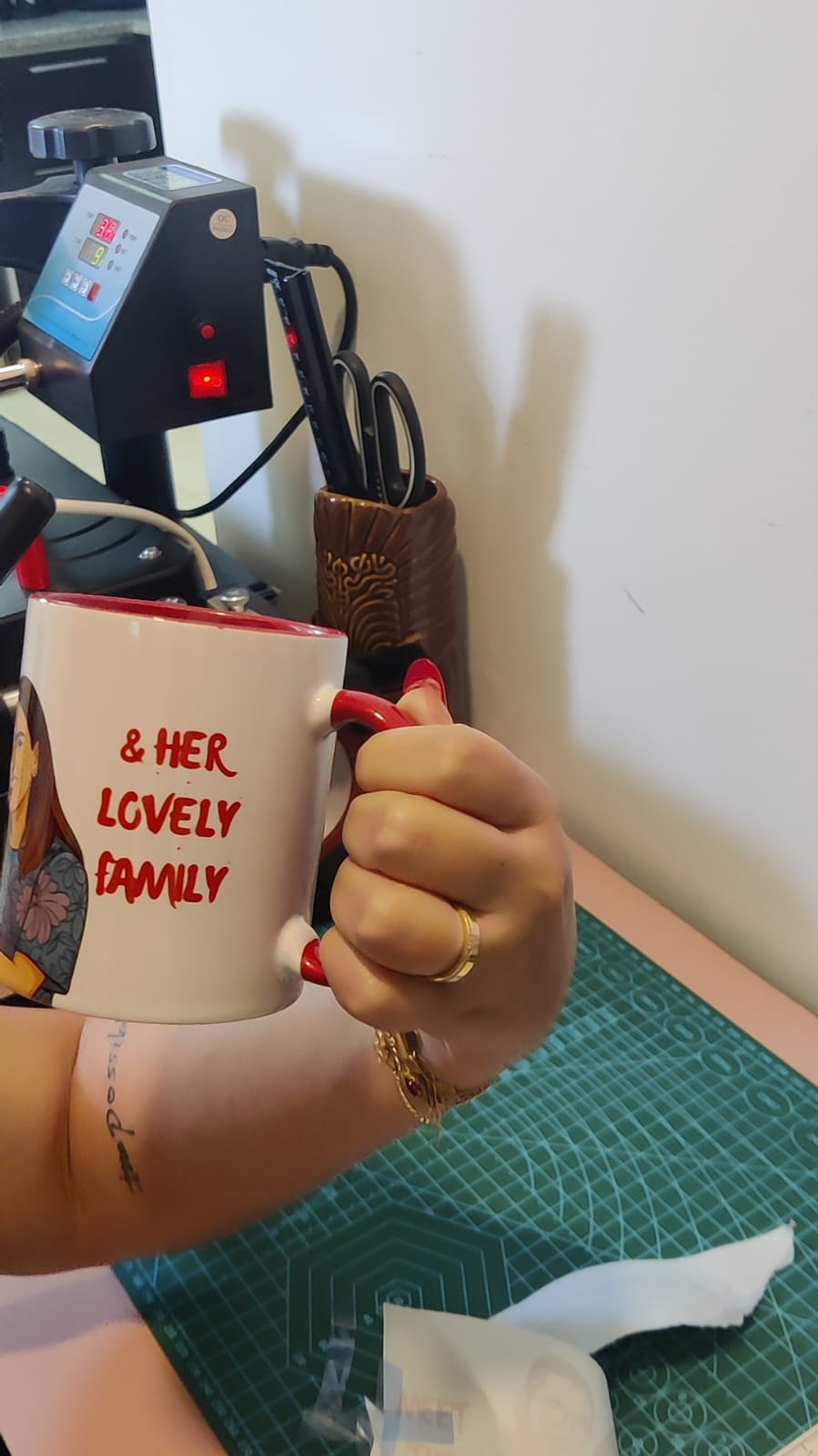 Two-Tone Colored Memory Mug